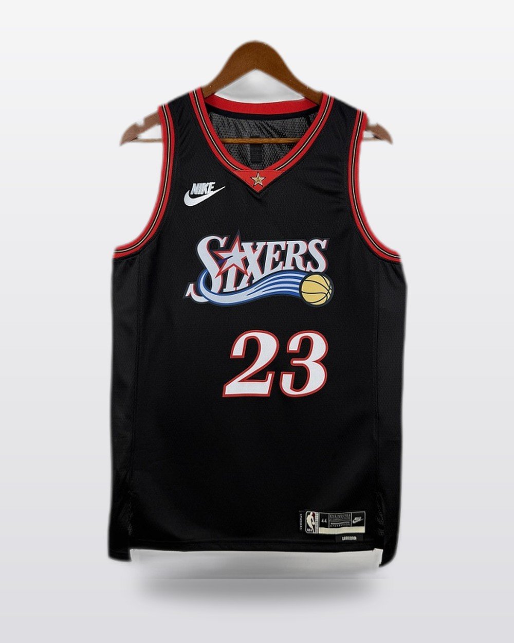Philadelphia 76ers Retro Black Jersey — James #23