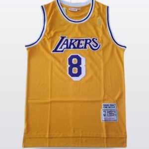 Los Angeles Lakers Embroidered Jersey — #8 Classic Gold