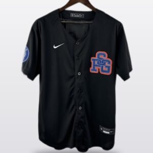Paris Saint-Germain x MLB Crossover Baseball Jersey — Black