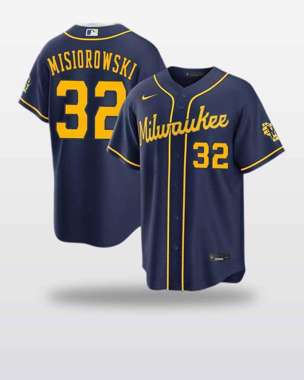Milwaukee Brewers Baseball Jersey — Misiorowski #32